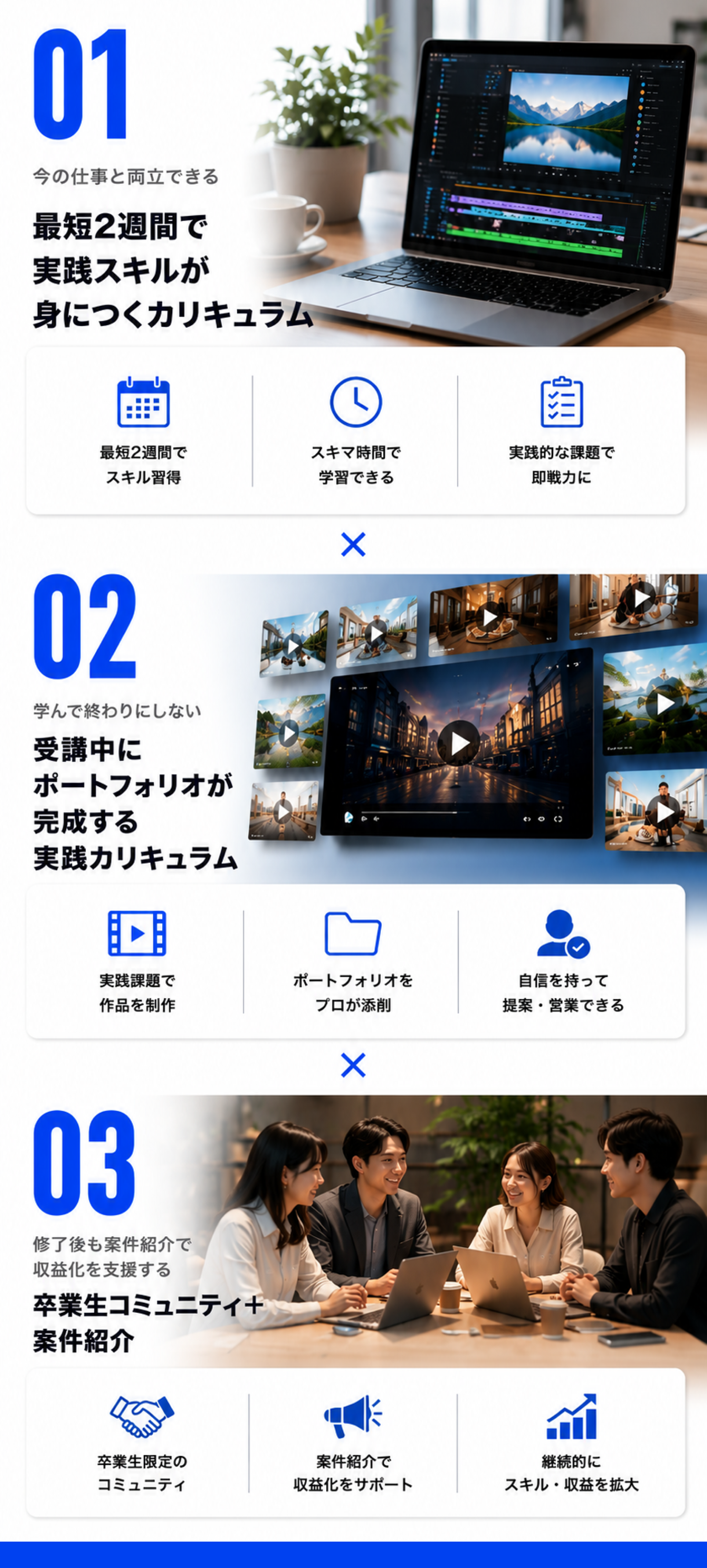 受講後に挑戦できる案件