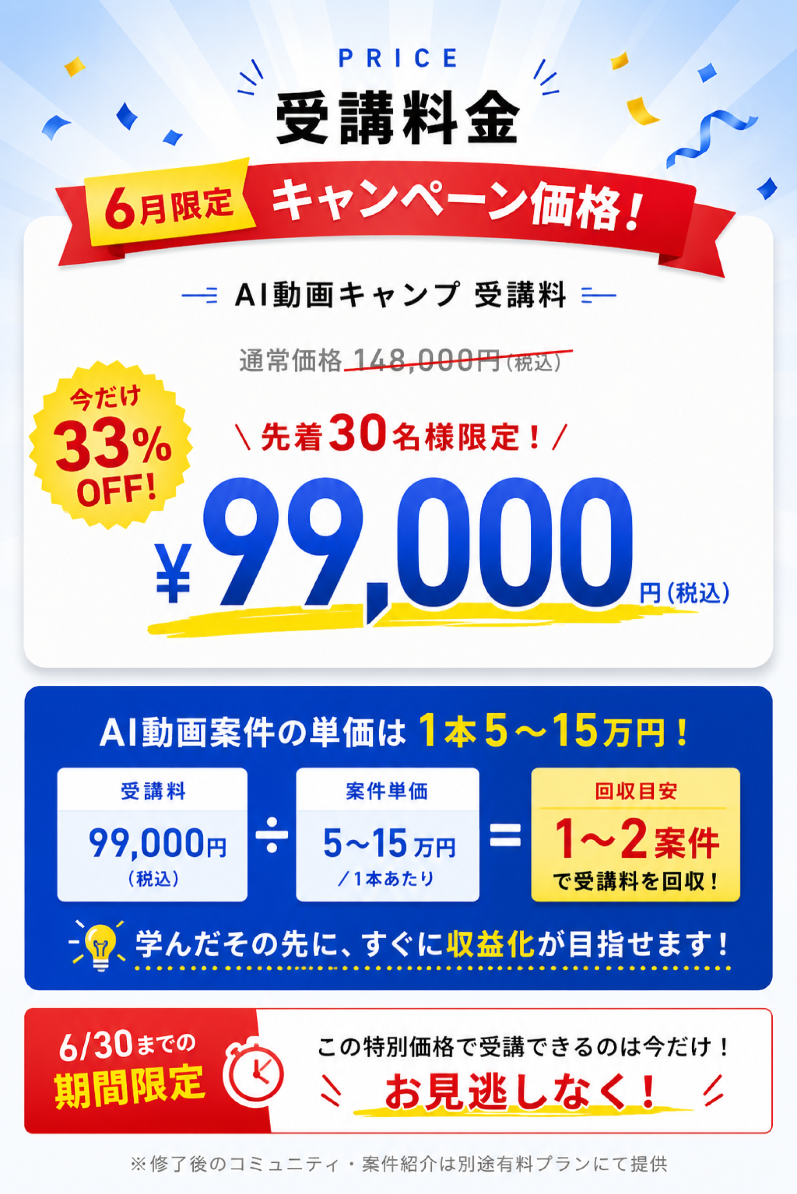 受講料金